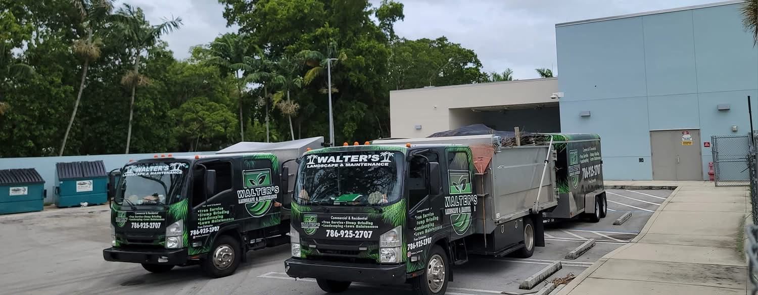 Two Walter's trucks parked and ready to roll
